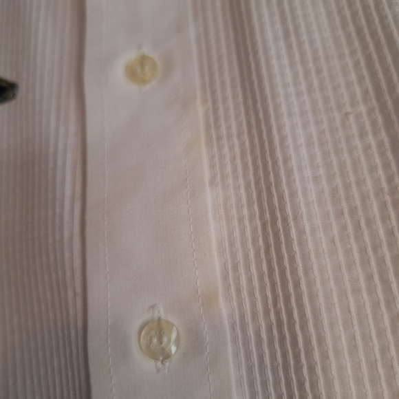 Vintage Tuxedo Shirt Patriotic Stars Embellishment By Chaplin Size Large 32-33 - Picture 8 of 9